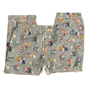 Nick & Nora Flannel‎ Polar Bears in Sweaters PJ Bottoms XL Winter Fun Christmas